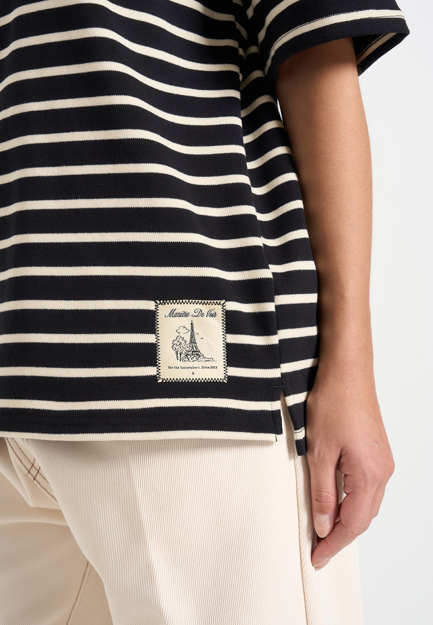 riley-unisex-striped-relaxed-fit-cotton-t-shirt-black-cream