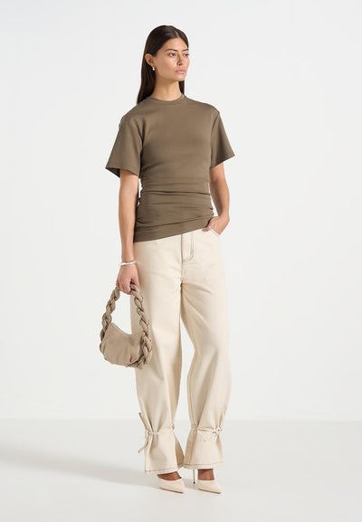 pauline-ruched-asymmetric-cotton-t-shirt-olive