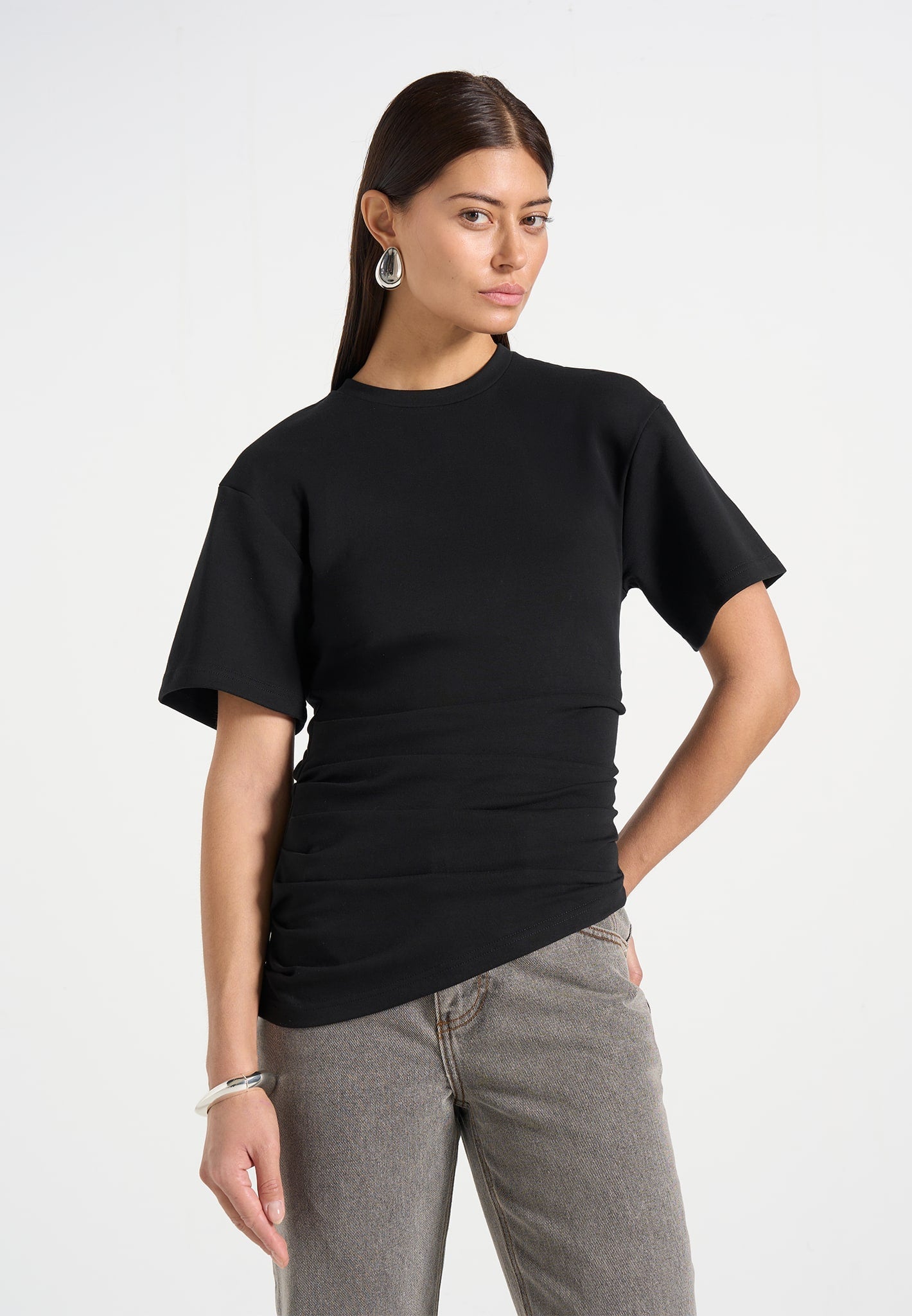 pauline-ruched-asymmetric-cotton-t-shirt-black 