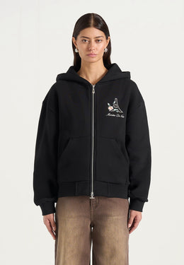 js009-unisex-floral-eiffel-zip-hoodie-black