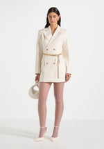 zara-double-breasted-blazer-dress-with-chain-off-white