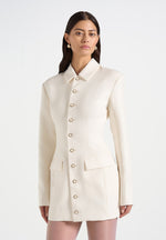 amelie-cinch-button-up-blazer-dress-cream