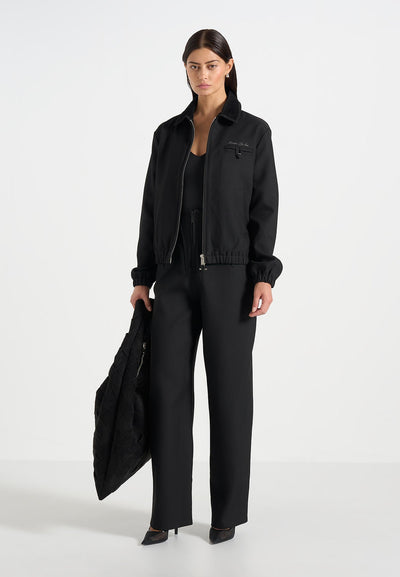 kilian-unisex-twill-signature-jacket-black