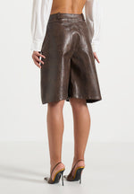 hazel-vintage-leather-wrapover-bermuda-shorts-brown