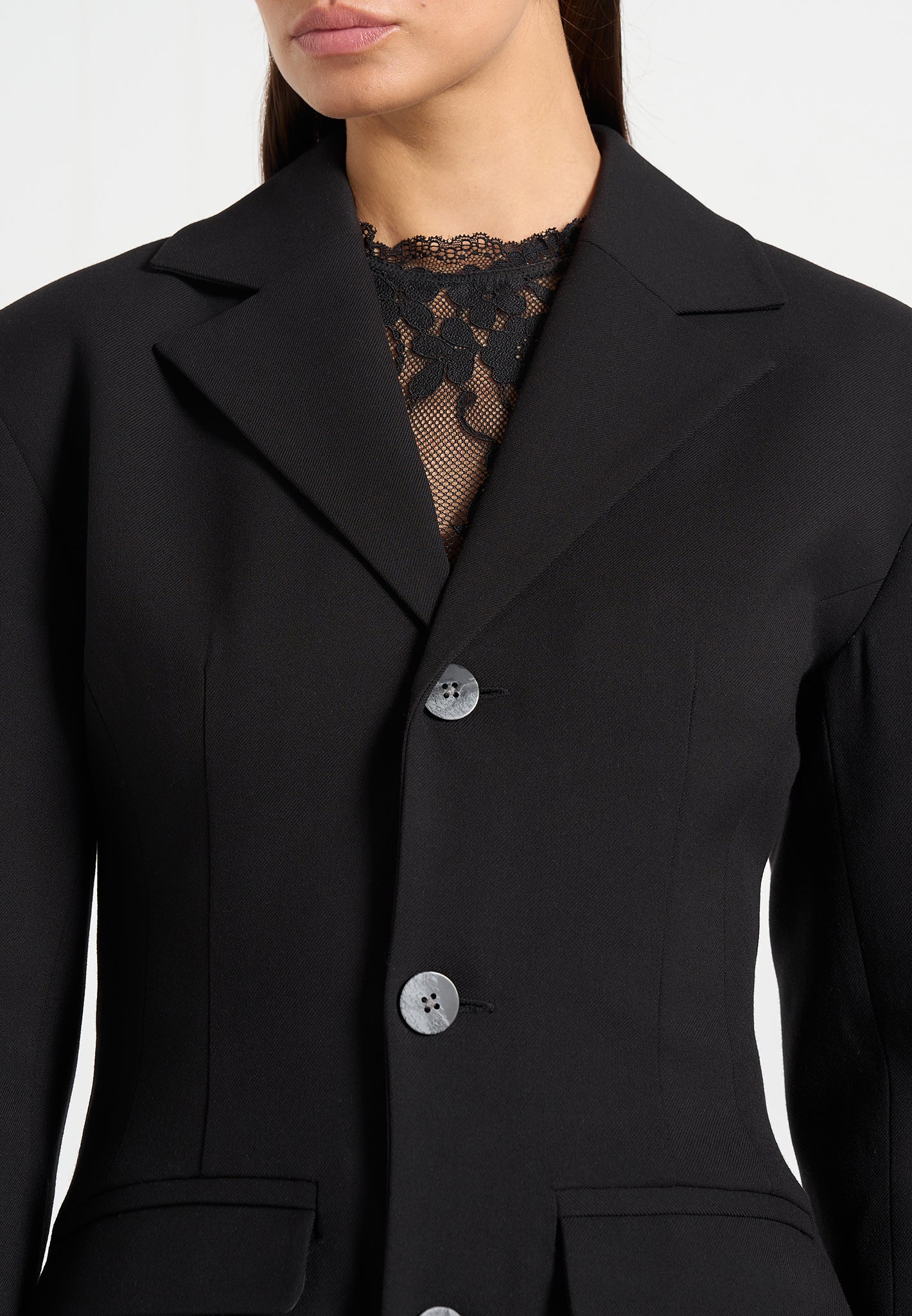 claire-wide-shoulder-cinch-waist-blazer-black 