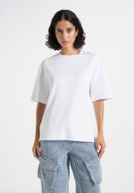 TS007 - Unisex Relaxed Fit Cotton T-Shirt - White