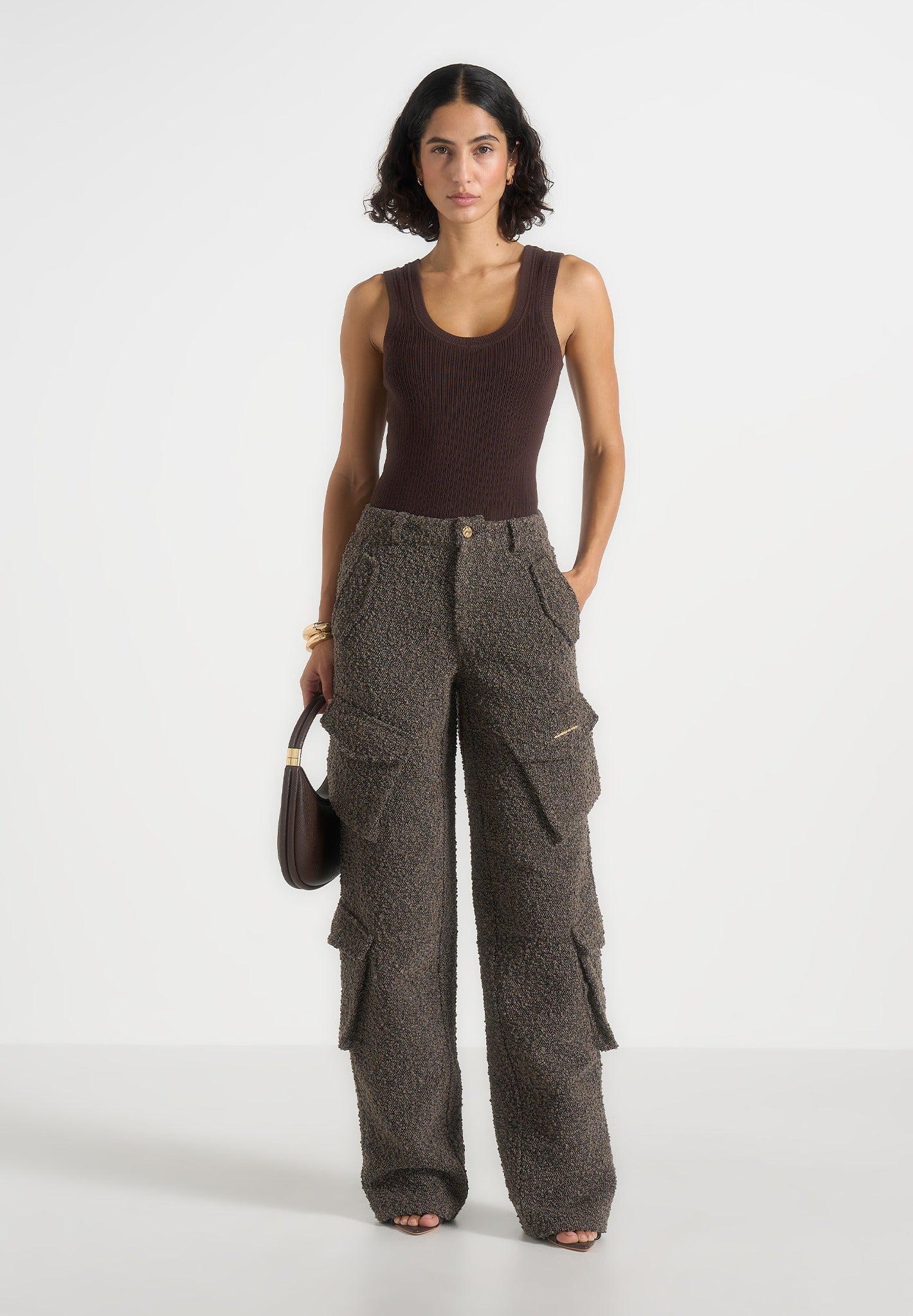 anne-high-waisted-boucle-denim-cargo-pants-brown 