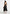 Faith - Cap Sleeve Corset Cotton Midi Dress - Black