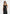 Saffron - Satin Belted Maxi Dress - Black
