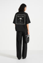 Alexis - Unisex Cote d'Azur Boxy Shirt - Black