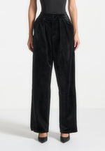 velvet-tailored-pleated-trousers-black