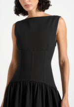 paige-boat-neck-corset-dress-black