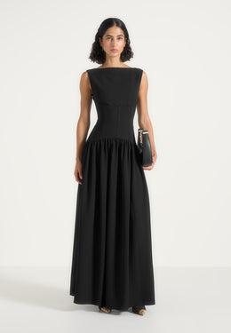 paige-boat-neck-corset-dress-black
