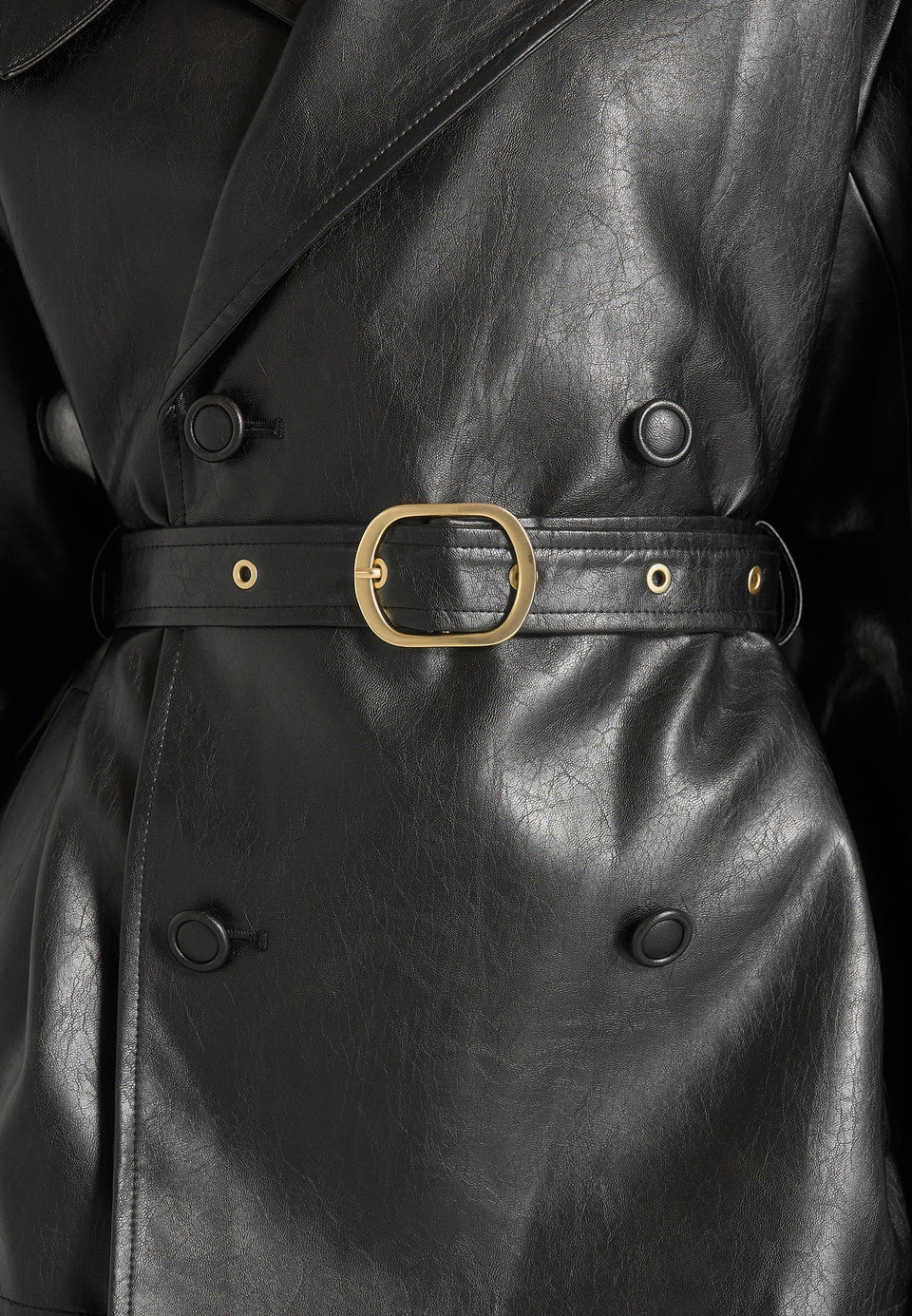 Whitney - Oversized Blazer Jacket With/ Belt - Black