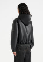 unisex-leather-cropped-hoodie-black1