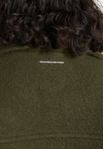 Mika - Unisex Double Breasted Wool Jacket - Olive