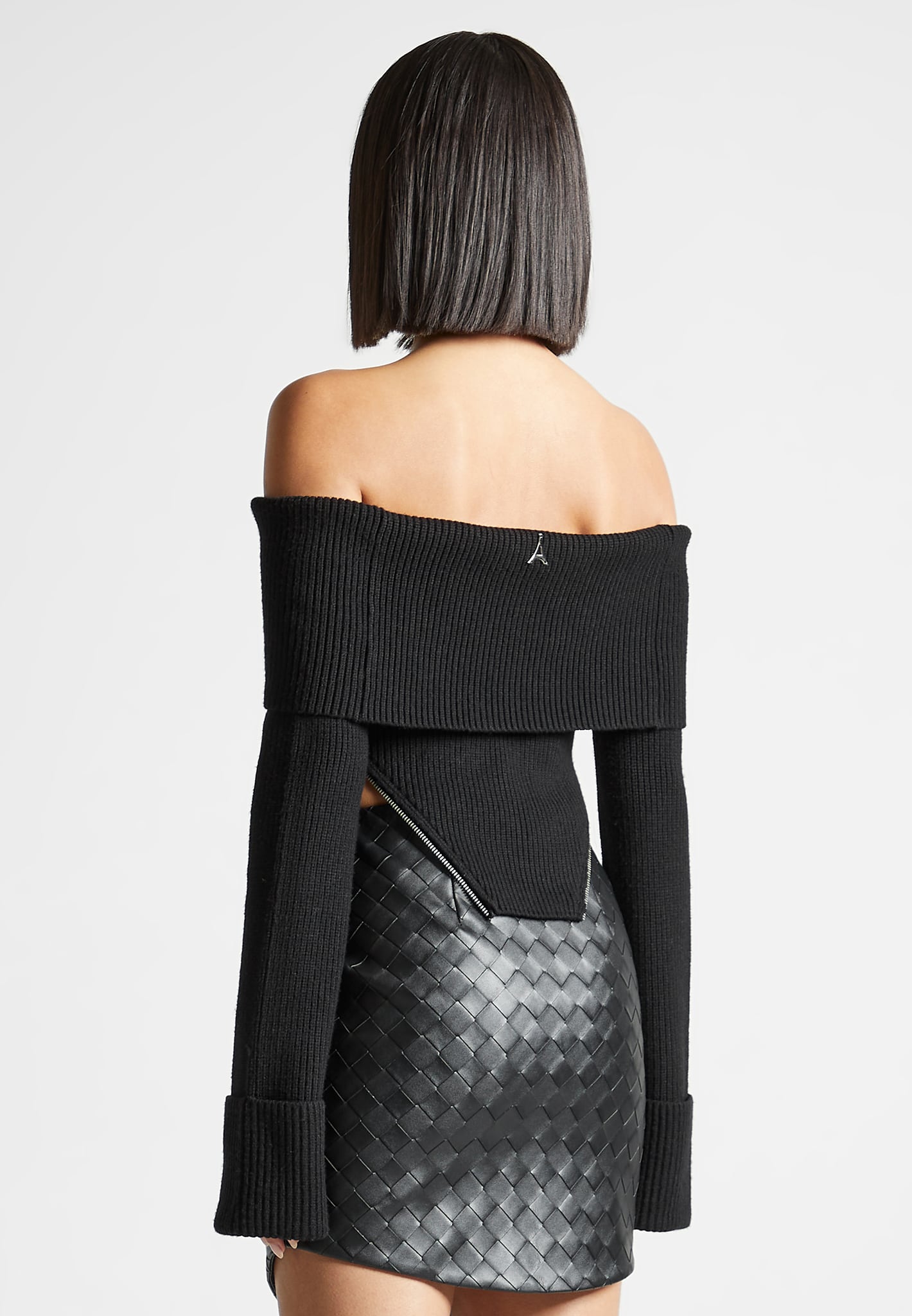 zip-detail-knit-bandeau-top-black