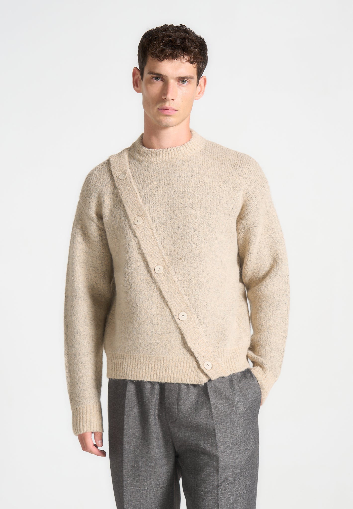 asymmetric-brushed-wool-knit-jumper-beige