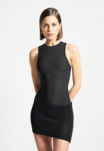 asymmetric-knit-mini-dress-black-marl