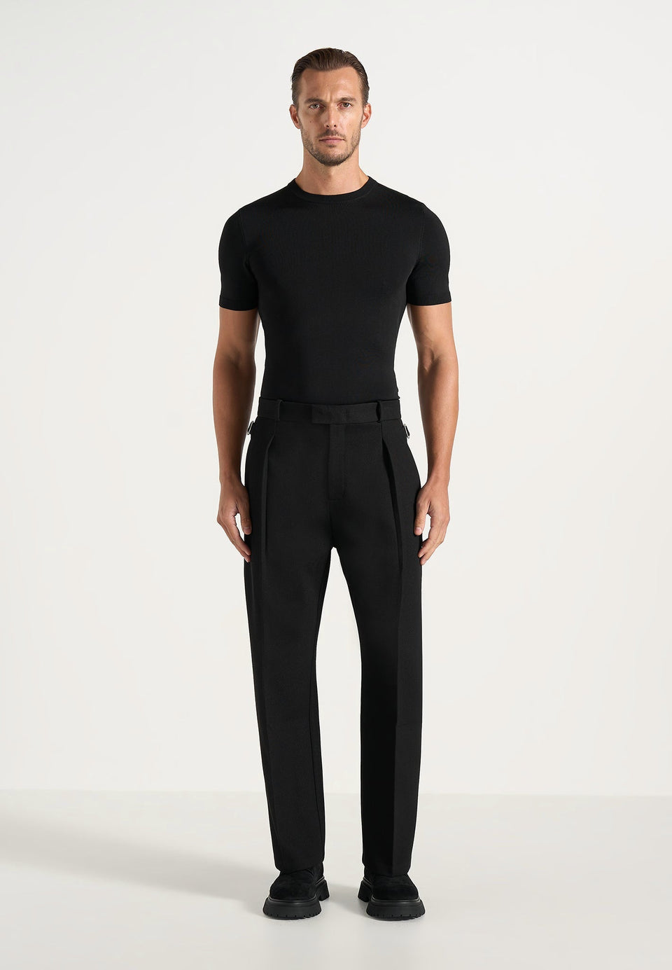 Dorian - Pleated Dress Pants - Black