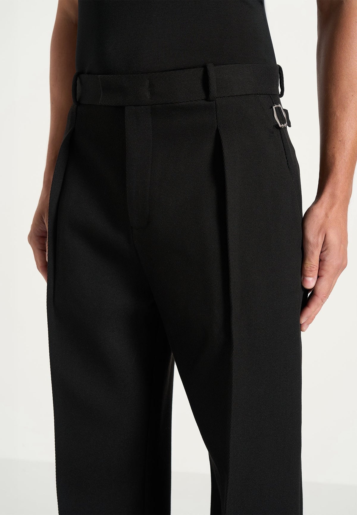 Dorian - Pleated Dress Pants - Black