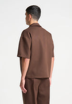 boxy-twill-double-breasted-shirt-brown