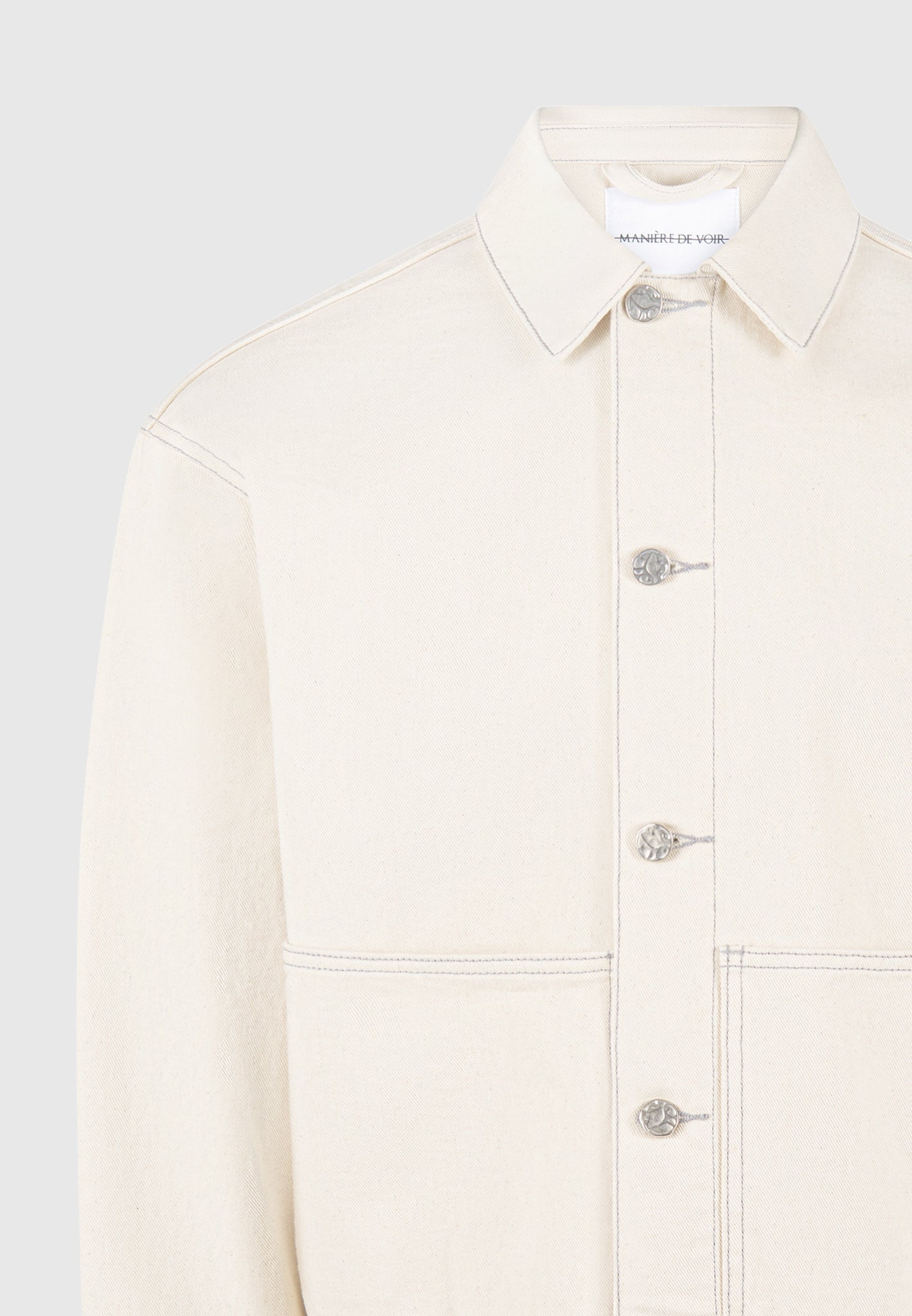 contrast-stitch-carpenter-jacket-cream