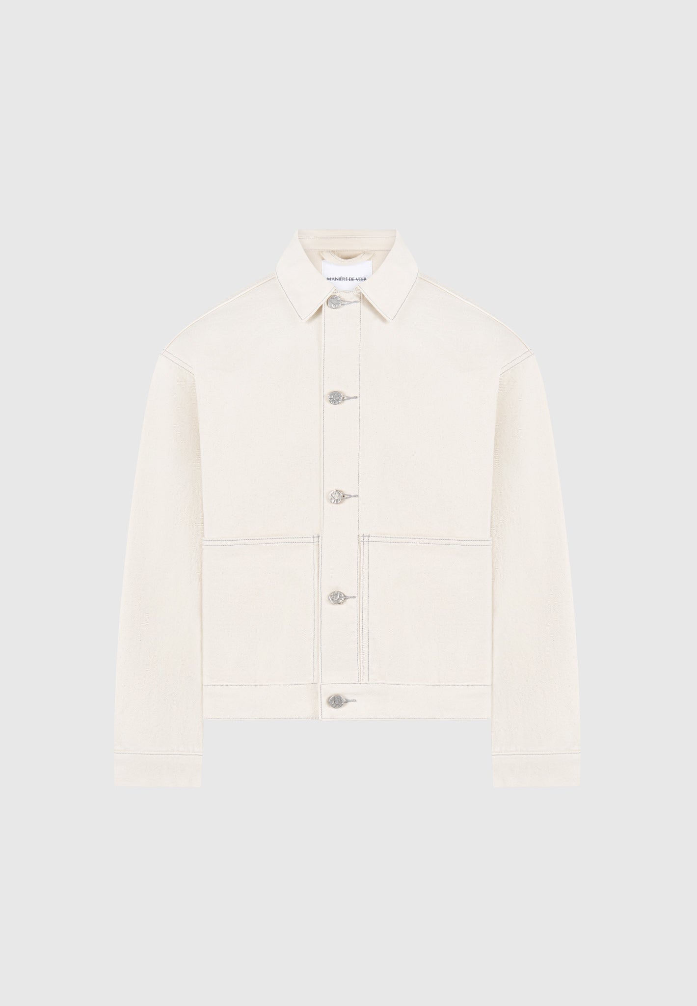 contrast-stitch-carpenter-jacket-cream