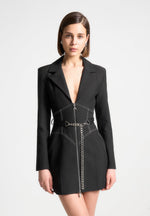 corset-blazer-dress-with-chain-black-2