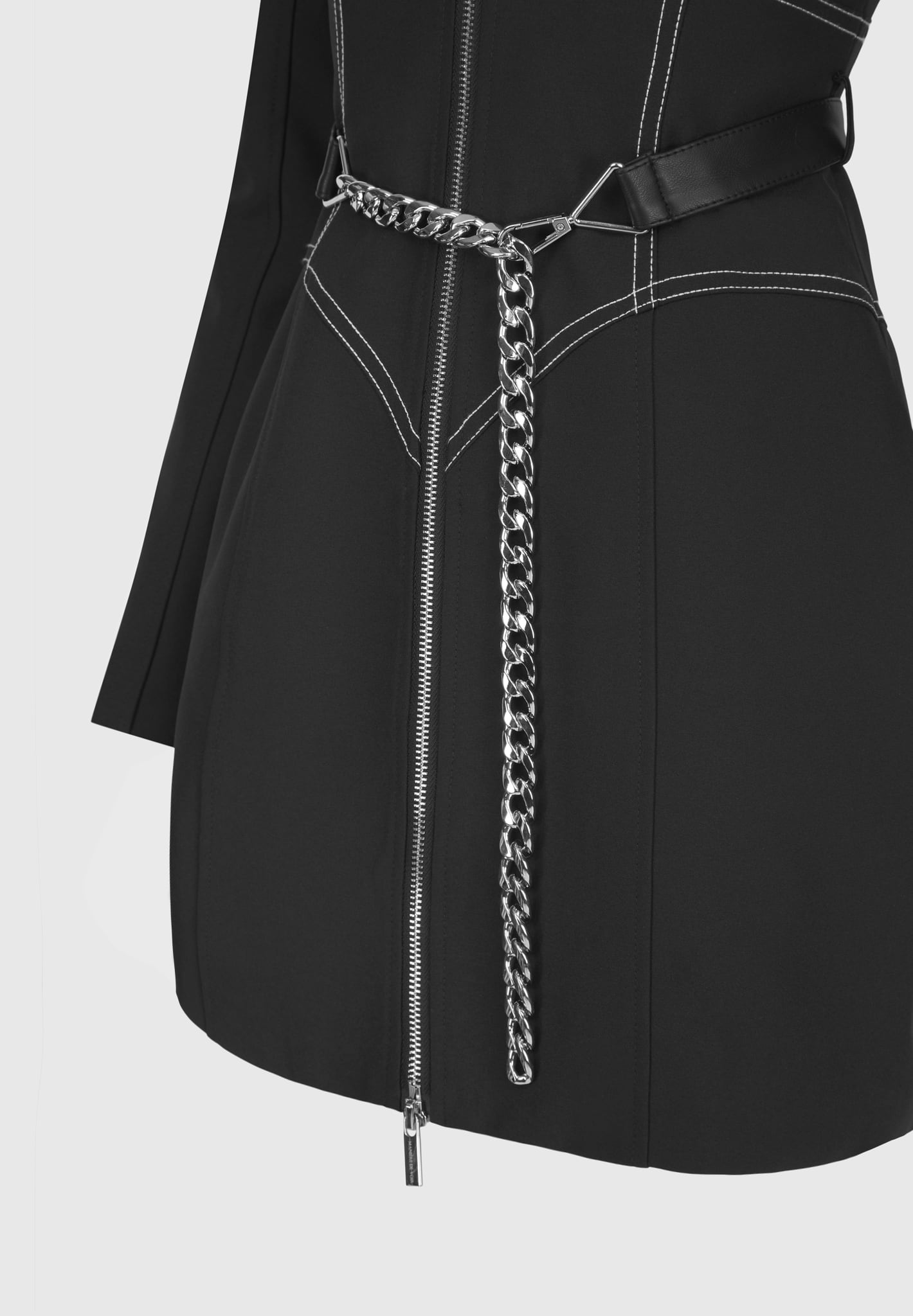 corset-blazer-dress-with-chain-black-2