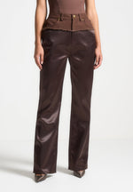 distressed-drill-satin-trousers-brown