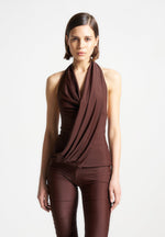 draped-halterneck-top-brown