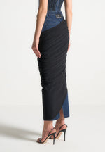 draped-mesh-denim-maxi-skirt-indigo