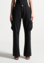 embellished-contour-cargo-pants-black