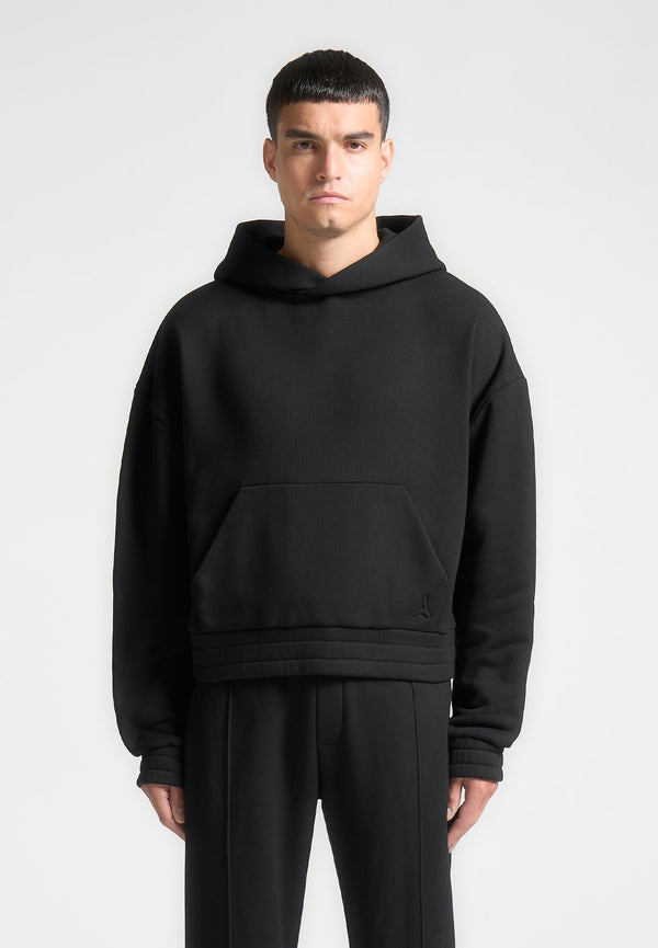 Gerard - Cropped Hoodie - Black