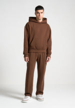 eternel-pintuck-joggers-brown