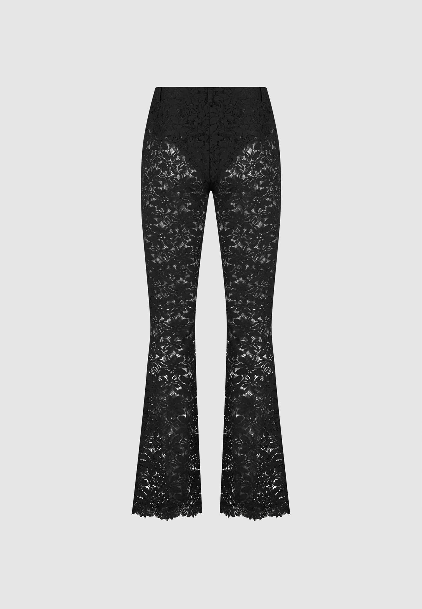 lace-fit-and-flare-trousers-black