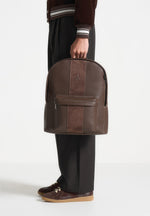 lyon-suede-panel-backpack-brown