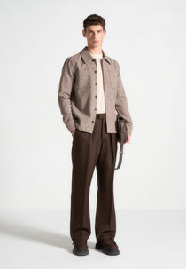 Melange Overshirt - Taupe