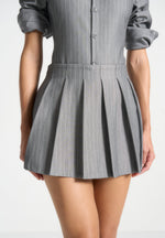 pinstripe-pleated-skort-grey