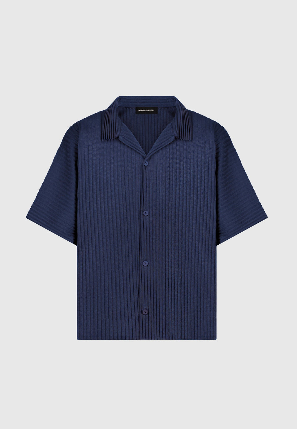 pleated-shirt-navy