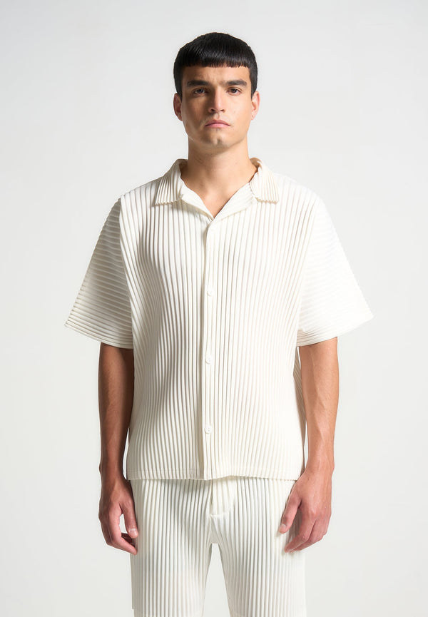 Pascal - Pleated Shirt - Off White