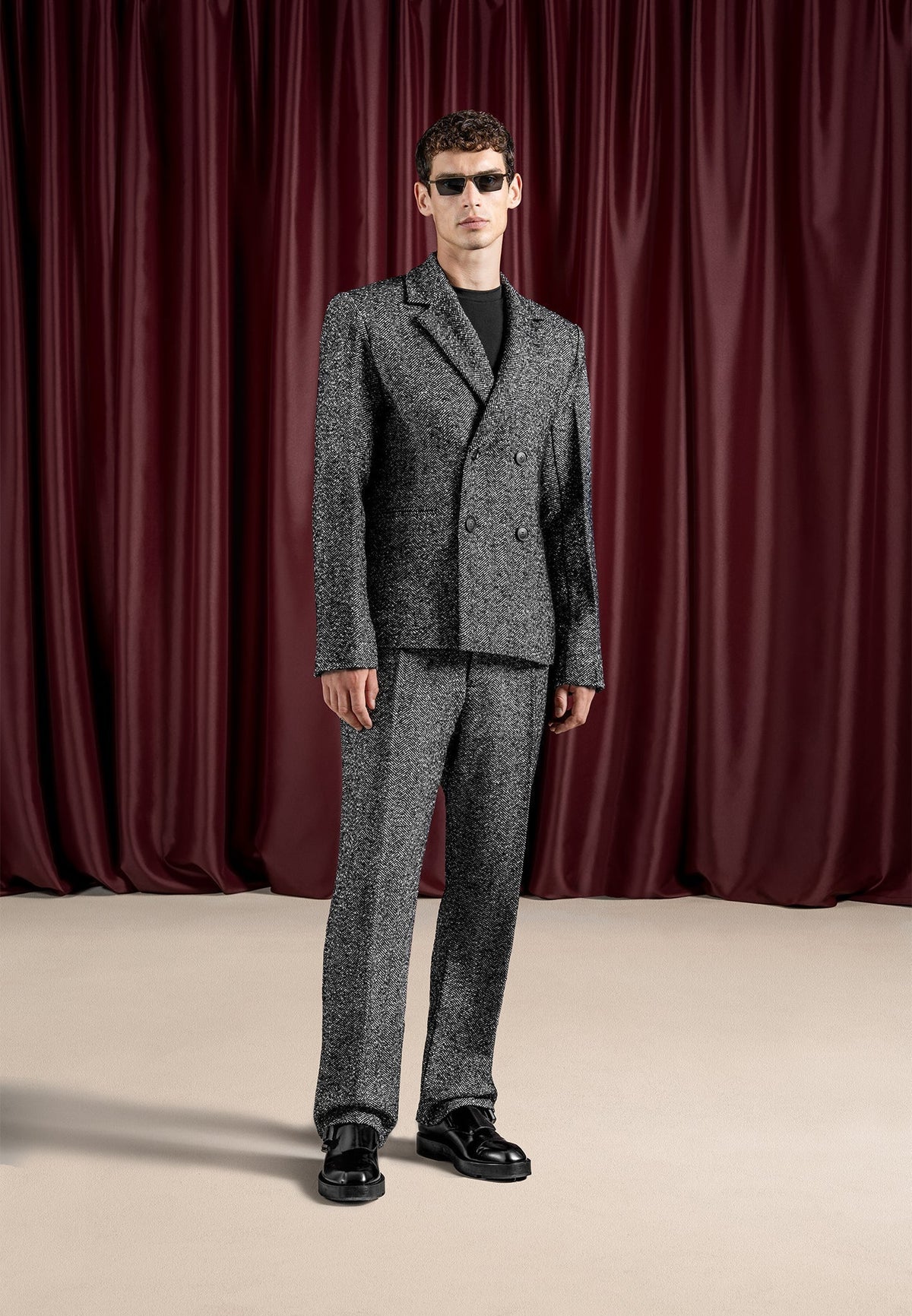 regular-fit-herringbone-wool-blend-tailored-trousers-black