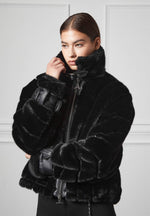 oversized-ribbed-plush-jacket-with-lapel-black