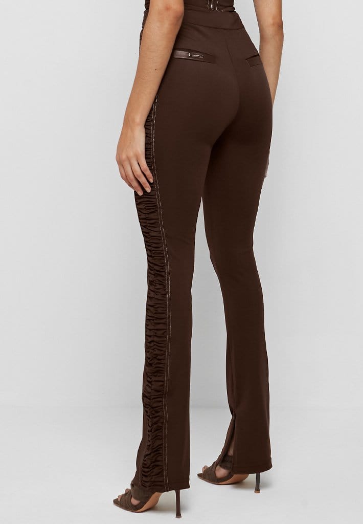 Ankle Length Scrunch Leggings - Chocolate Brown – Kc Culture
