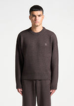 signature-mohair-blend-crewneck-jumper-brown