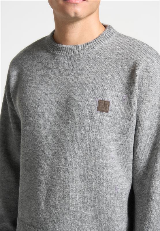 Signature Knit Crewneck Jumper - Grey