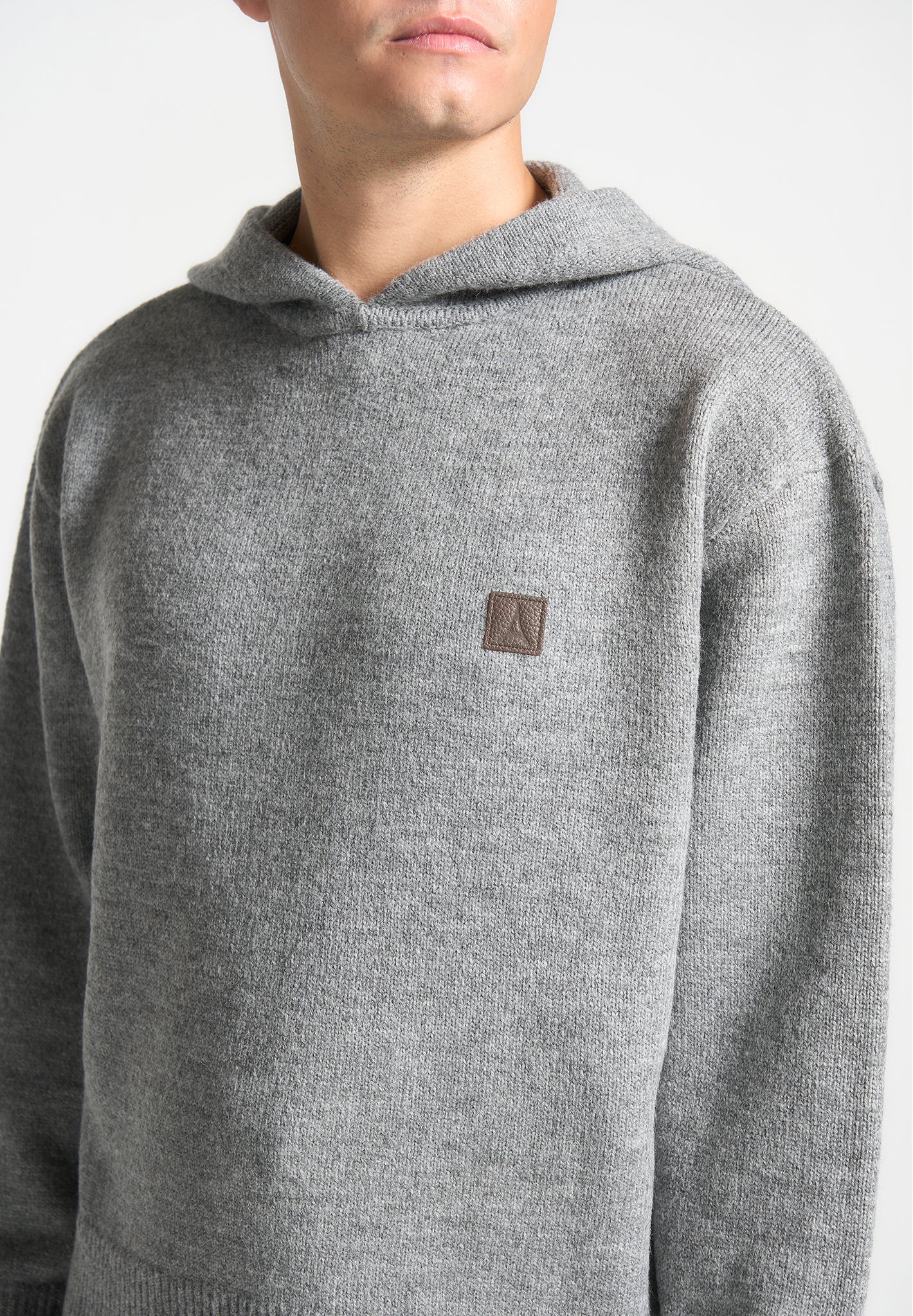 Signature Knit Hoodie - Grey