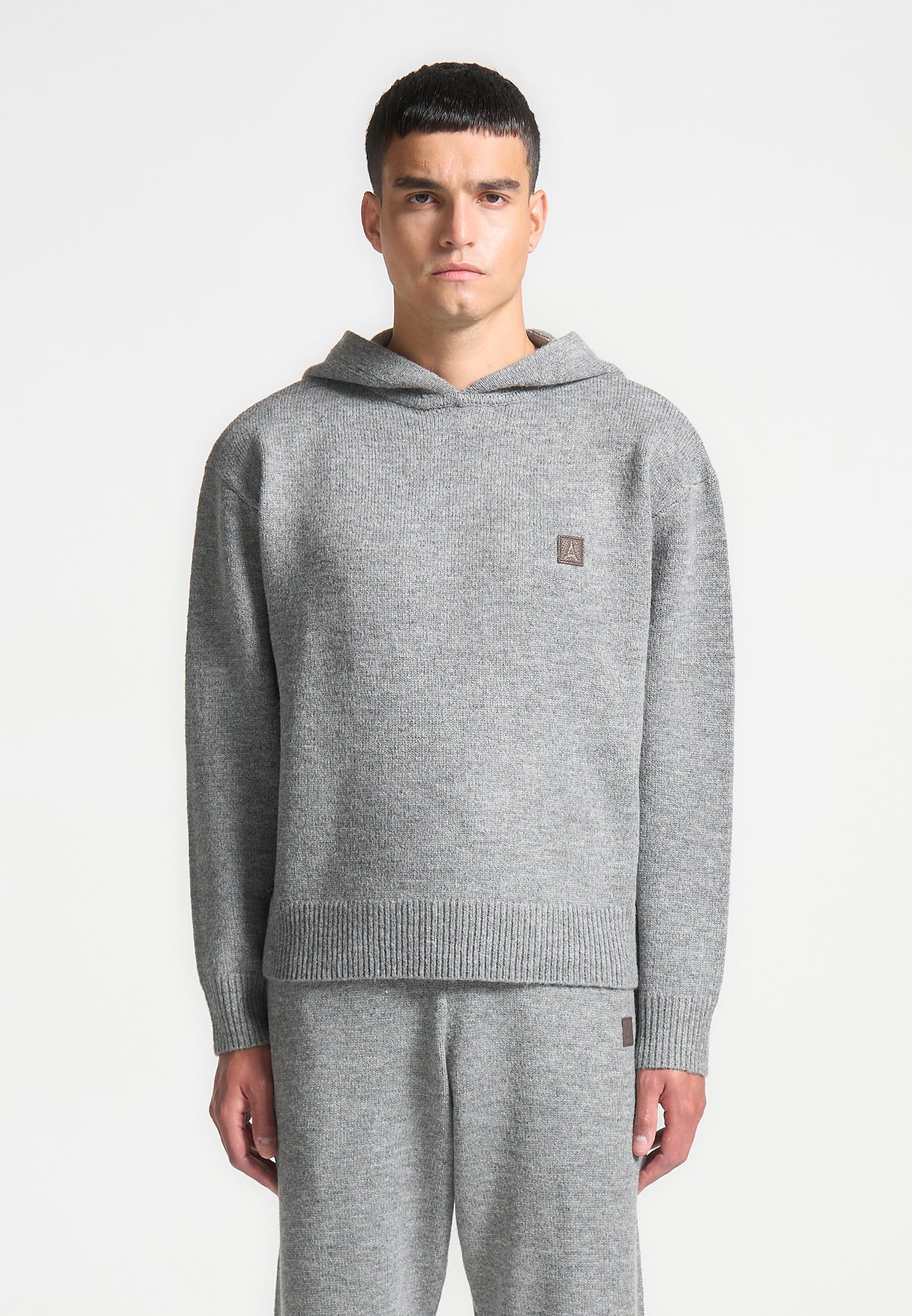 Signature Mohair-Blend Hoodie - Grey 