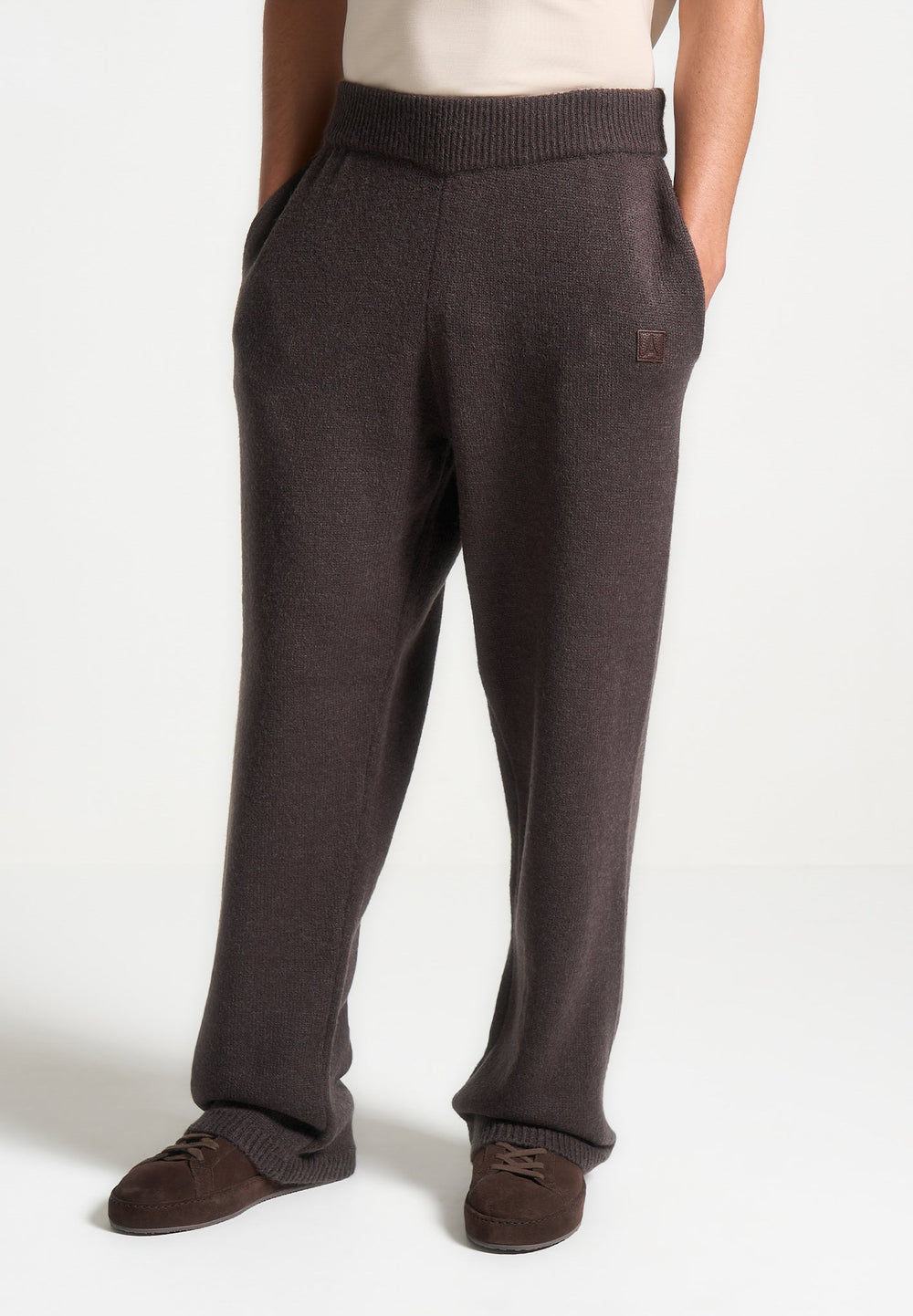 signature-knit-joggers-brown